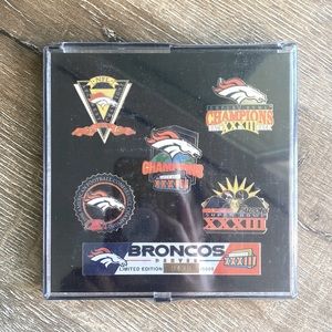 Denver Broncos Superbowl XXXIII Limited Edition Pin Collection (new in box)
